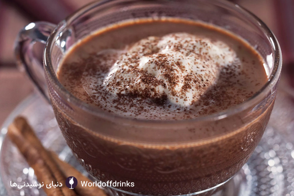 دنیای نوشیدنی ها - طرز تهیه شکلات داغ - شکلات داغ وینی