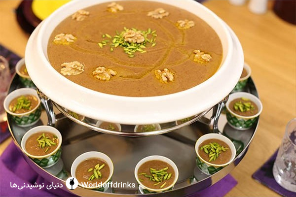 دنیای نوشیدنی ها - غذاهای عربی : حلوا عصیده (Aseeda) - نوشیدنی های عربی گرم