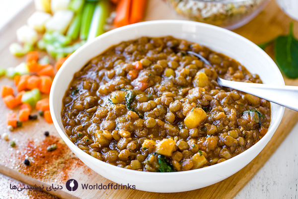 دنیای نوشیدنی ها - غذاهای عربی : سوپ عدس (Lentil Soup) - نوشیدنی های عربی گرم