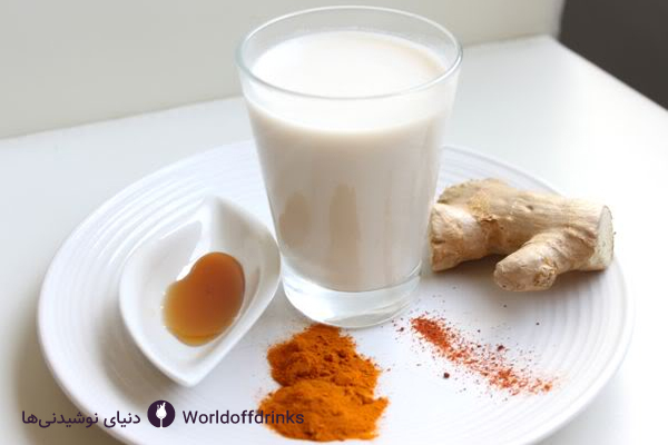 دنیای نوشیدنی ها - نوشیدنی های عربی گرم : شیر زنجبیلی (Ginger Milk) - غذاهای عربی