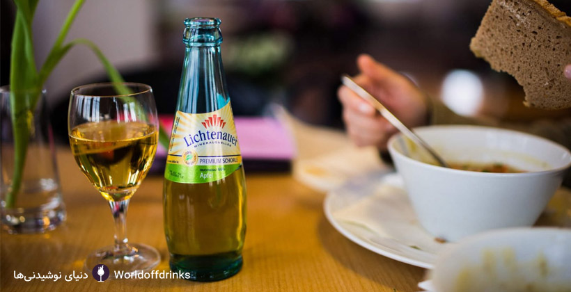 دنیای نوشیدنی ها - نوشیدنی های اروپایی غیر الکلی تابستانی - نوشیدنی آپفل چورل آلمانی