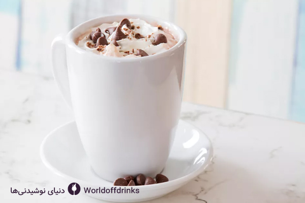 دنیای نوشیدنی ها - طرز تهیه شکلات داغ کافی شاپ - شکلات داغ قهوه و نعناع